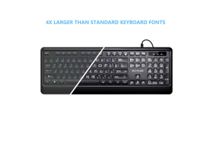 White Backlit Large Letter Keyboard: A Boon for the Visually Impaired